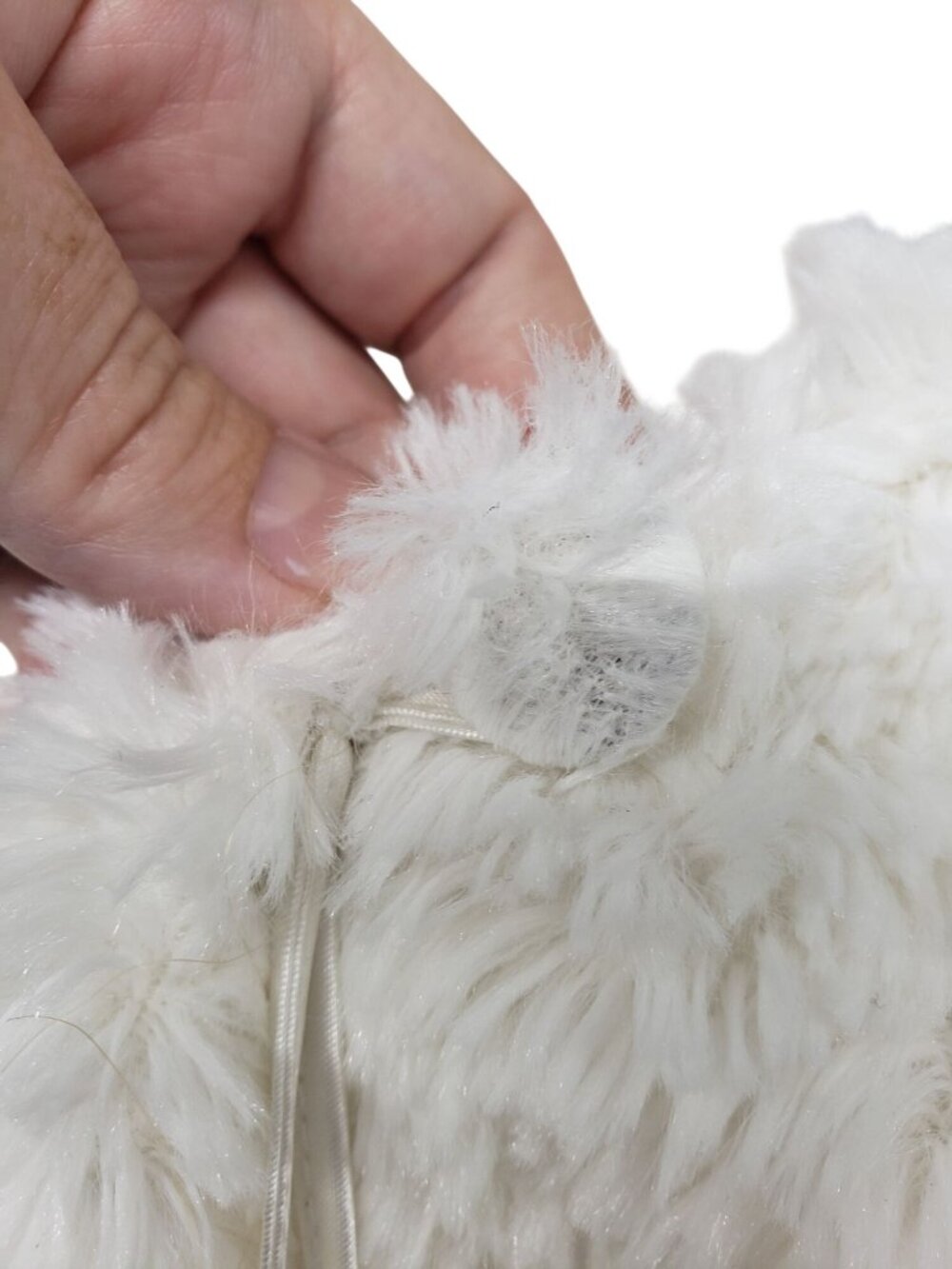 Bunnies by the Bay White Faux Fur Cape Bunny Heads 6-12 Months Give Glad Dreams - Picture 13 of 13